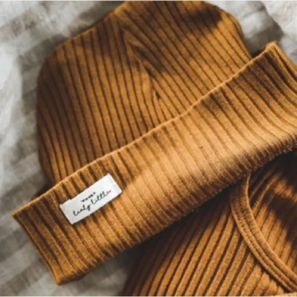 Cozy Brown Kids Beanie by lovely Littles